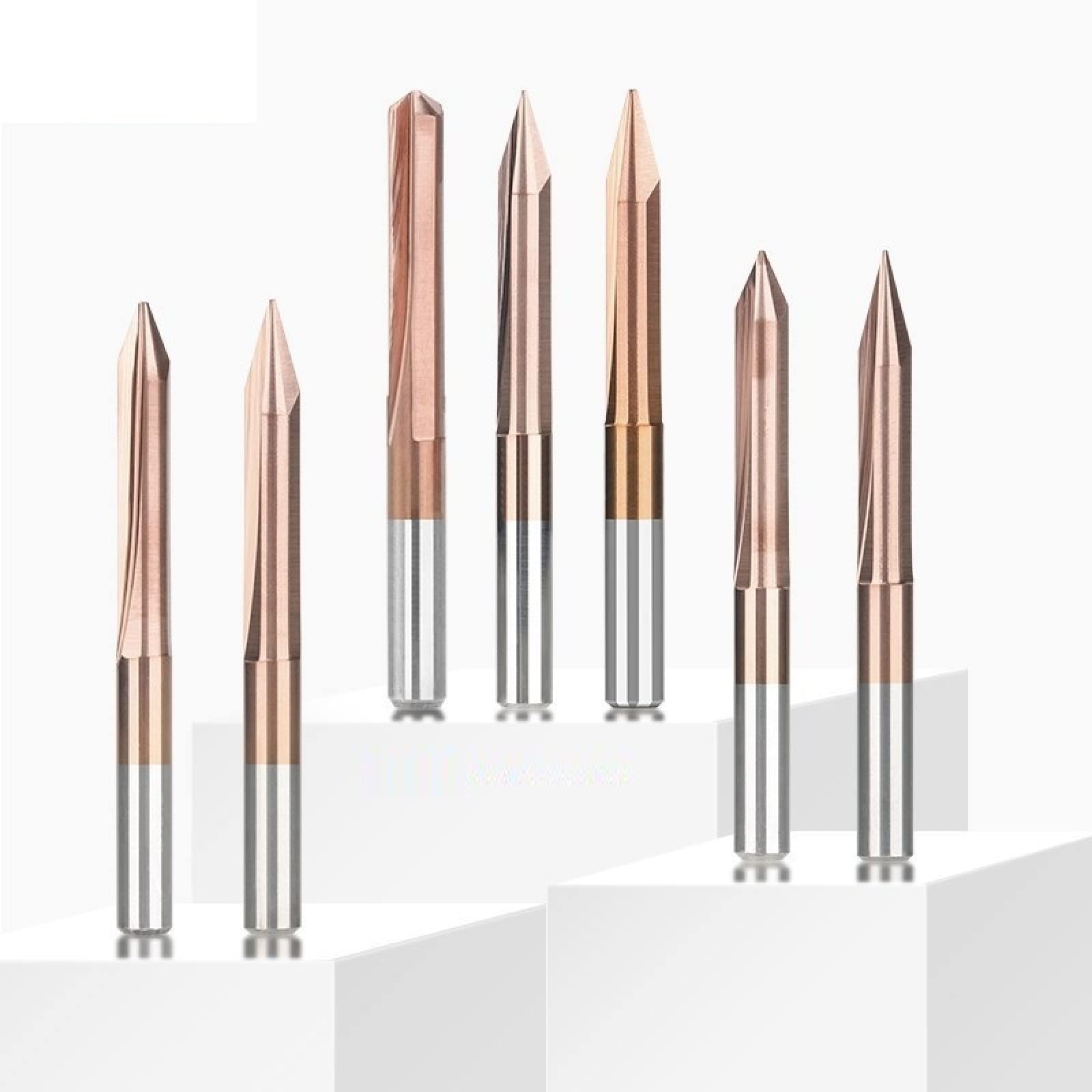 D-すけ NUSHKI 3.175mm Shank Milling Cutter 2 Flute Engraving Bit