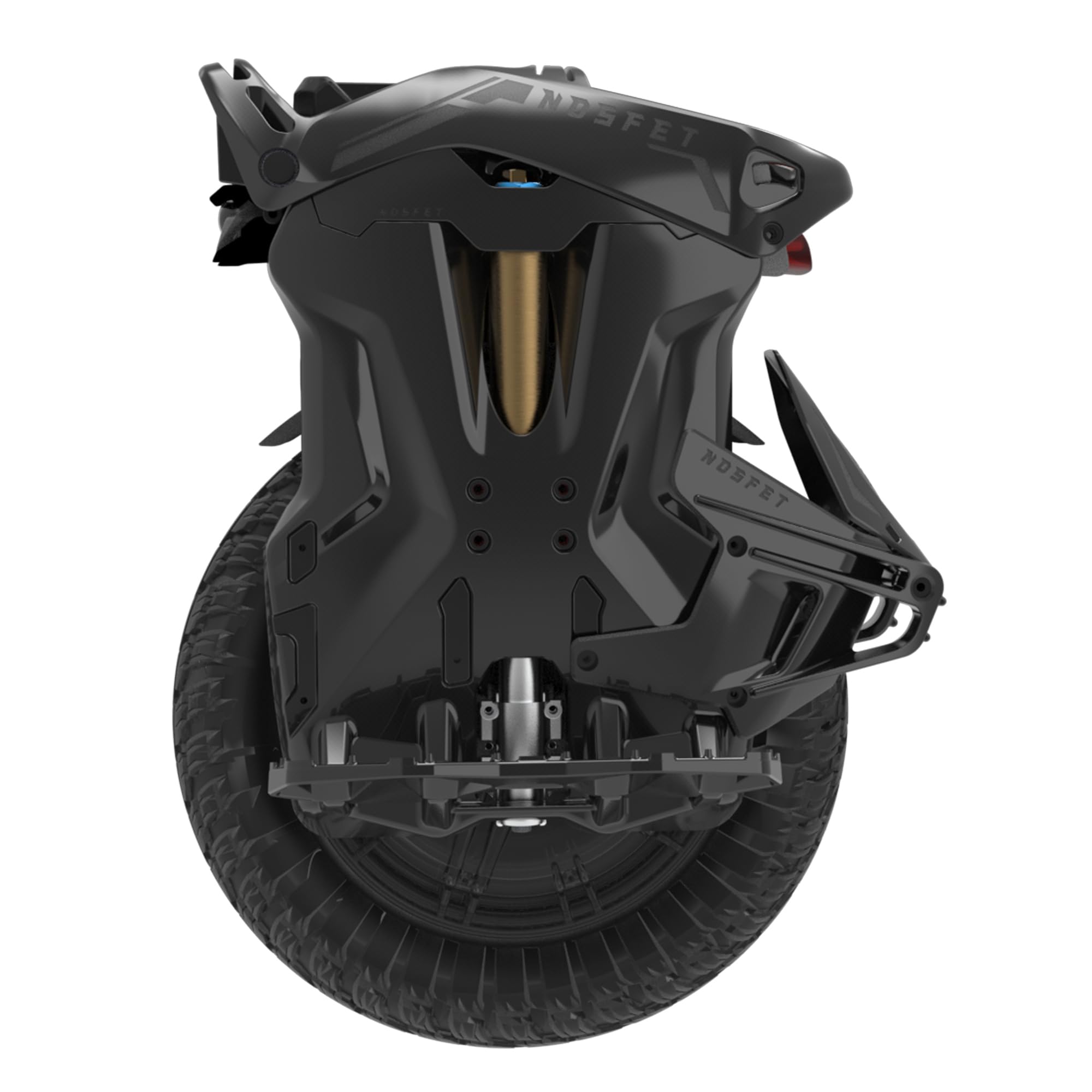 Gyroroue NOSFET Aero - Adulte, Noir, Taille Unique EU, Double Amortissement, Pneu Offroad, Autonomie jusqu'à 60km, 25km/h, Pneu Gonflable 15"