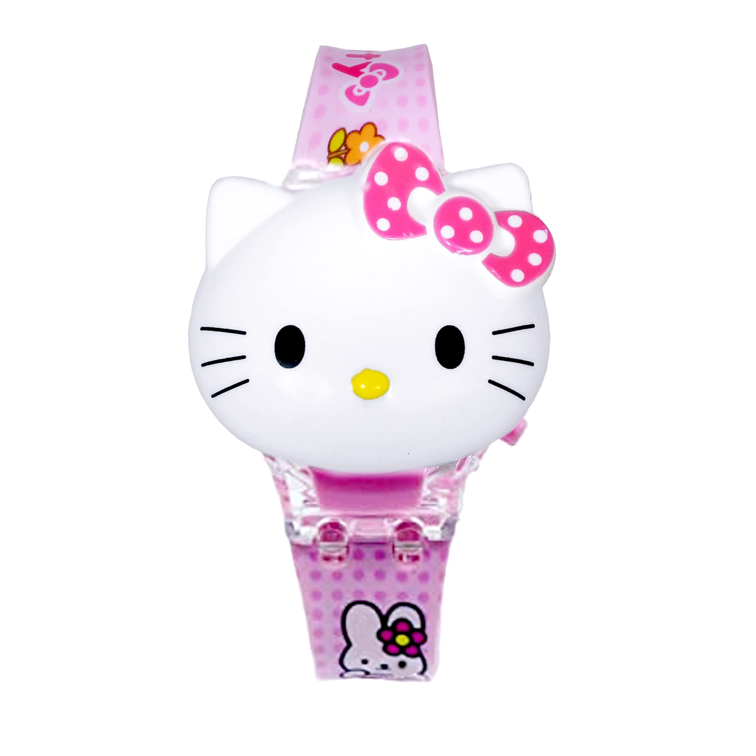 Lionmati Children Cartoon Theme Wrist Watch for Boys and Girls Kids Light Glowing Watch with Music Tune and Face Covered Multicolor Led Digital Light Kid Watch (Birthday Gift (Hello Kitty) (B0BNGGQW4X) Amazon Price History, Amazon Price Tracker