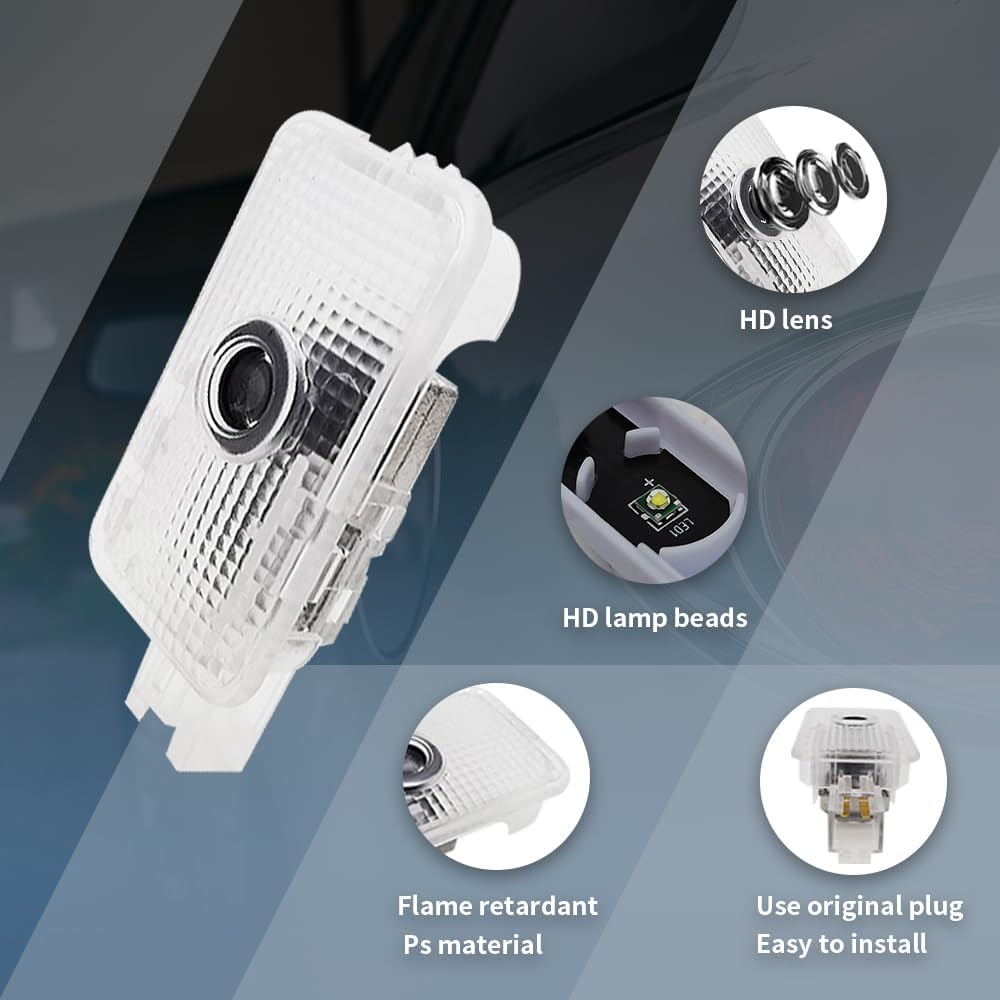 2PCS LED Car Door Projector Courtesy Lights Ghost Shadow Welcome Lamp Accessories Compatible with ZN8 2022-PRESENT GR 86 (ZN8 2022-PRESENT GR 86-Mount Fuji 01)