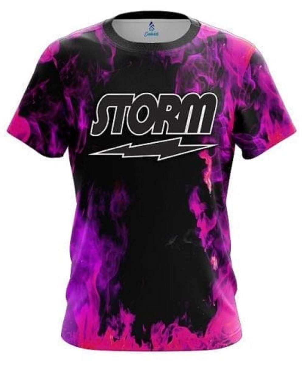 CoolWick Storm Pink Flame Bowling Jersey