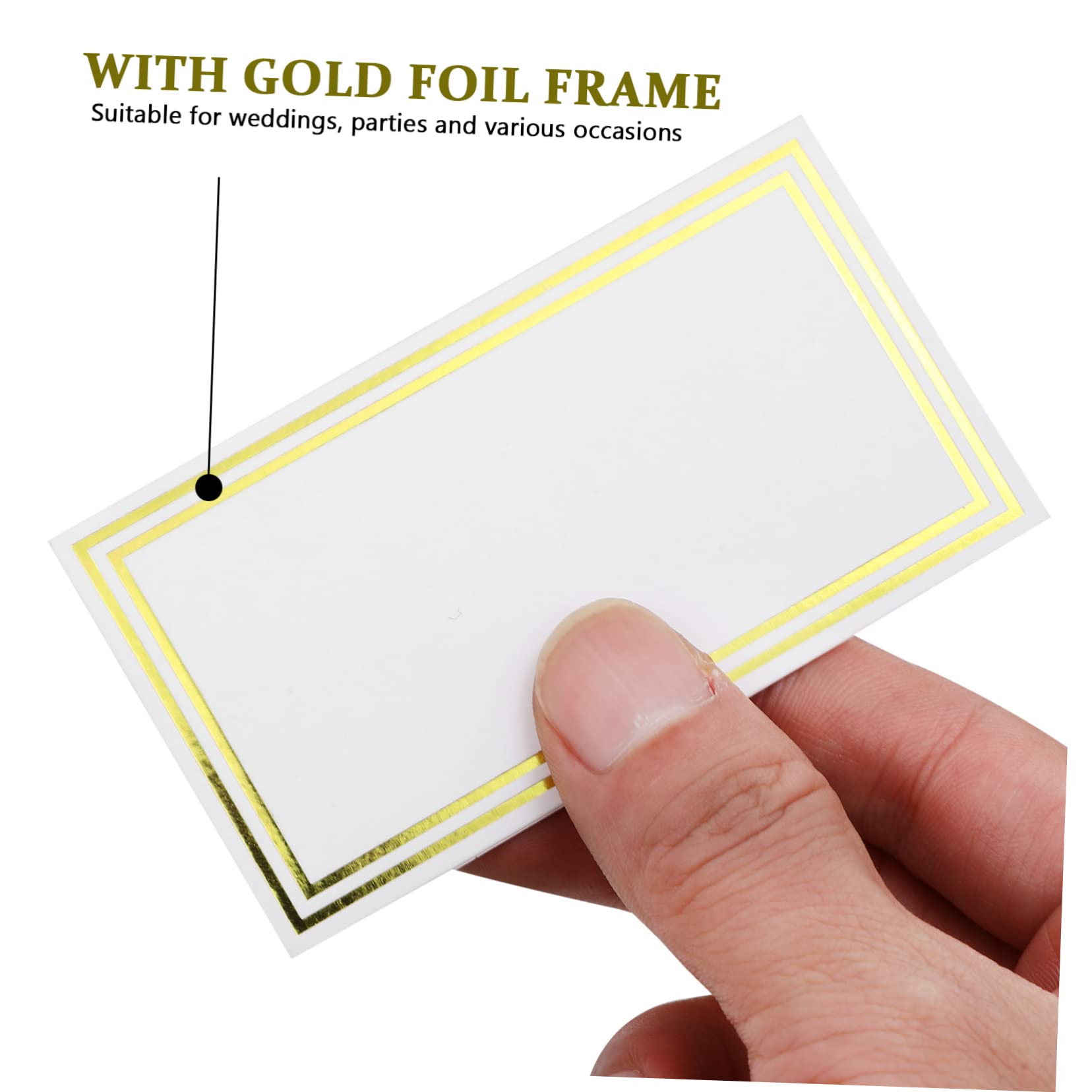 DOITOOL 3 Sätze Tischkarten Mit Bronziertem Design Elegante Namenskarten Für Hochzeiten Und Dinnerpartys Hochwertige Tischdekoration 60 Stück * 3