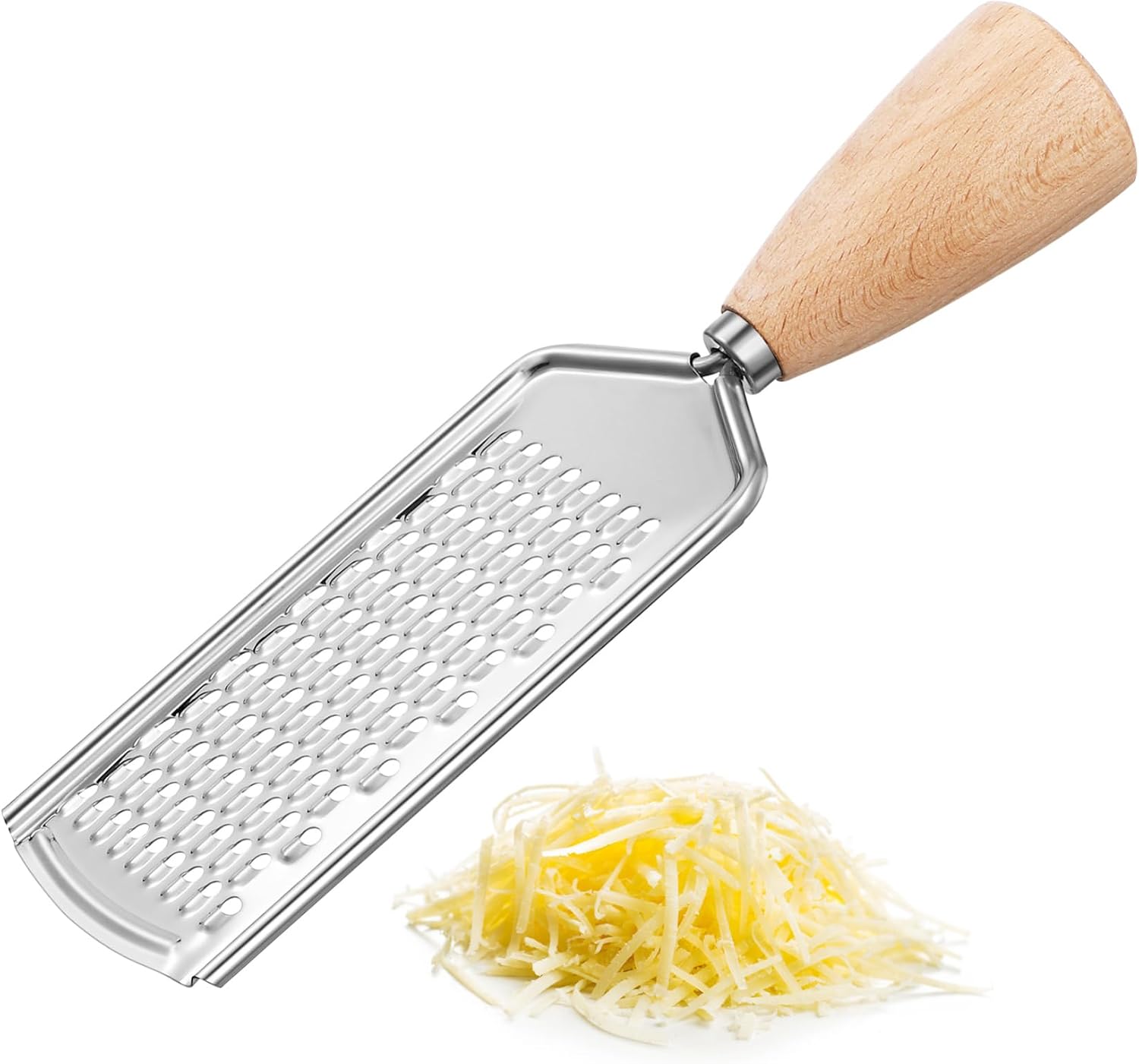 Stainless Steel Potato Grater with Non Slip Handle Ergonomic Kitchen Gadget for Efficient Vegetable Peeling and Grating for Carrots and Cheese Preparation