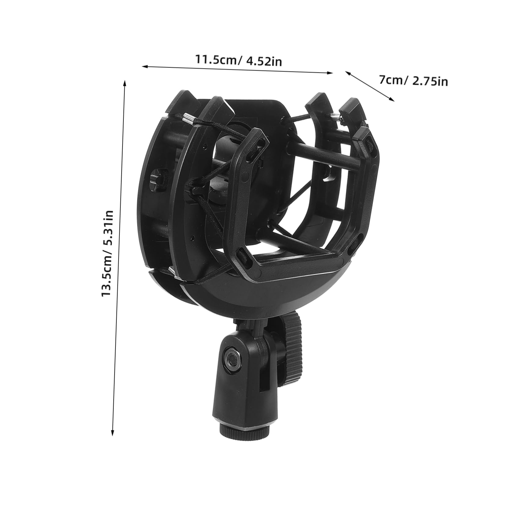 FUNOMOCYA Stable Microphone Holder Mic Shockproof Clip for Vibration Support Compact Design for Noise Reduction Durable Material for Performance
