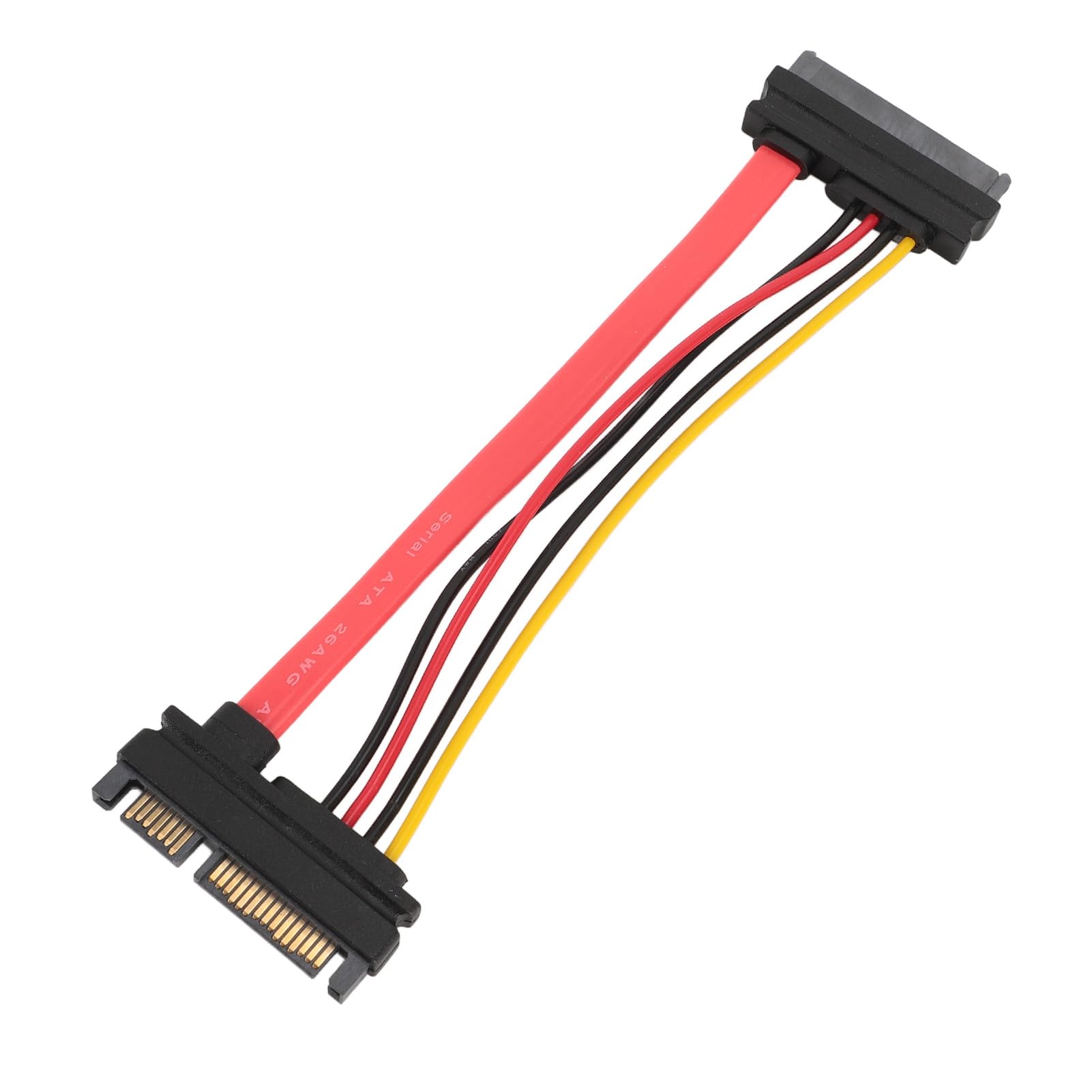 SATA22P to SAS29P Cable, SATA22P M to SAS29P F Cable 15pin Male to Female for Signal