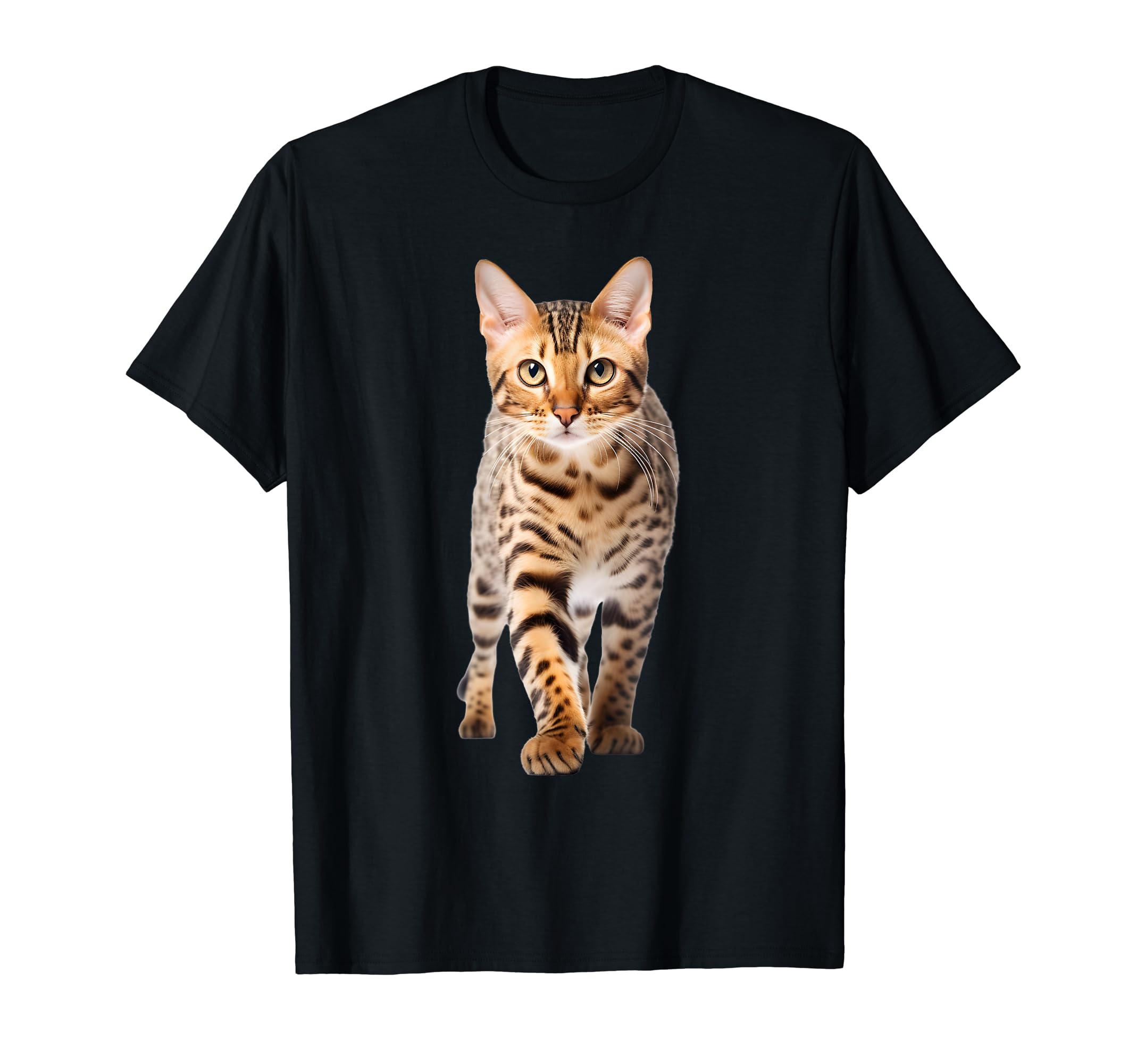 Bengal Cat Lovers Apparel & DecorBengal Cat Breed Cat Dad Leopard Print Spots For Men Women T-Shirt