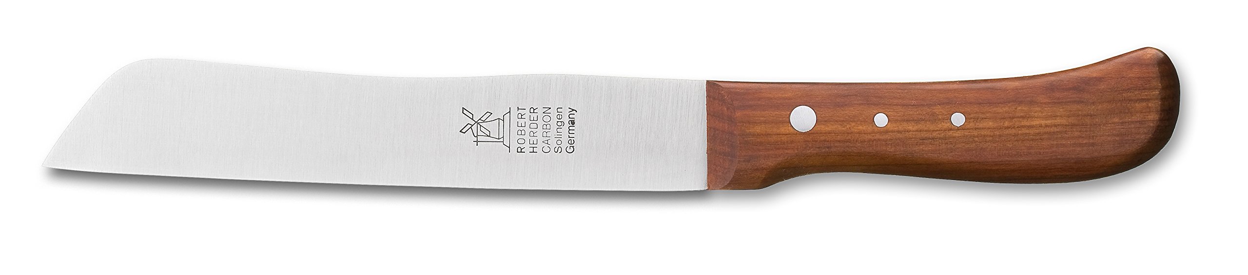 Brotmesser Glatte Schneide, Nicht rostfrei, 18,2cm, Holz, braun, 40.4 x 8.8 x 3.4 cm