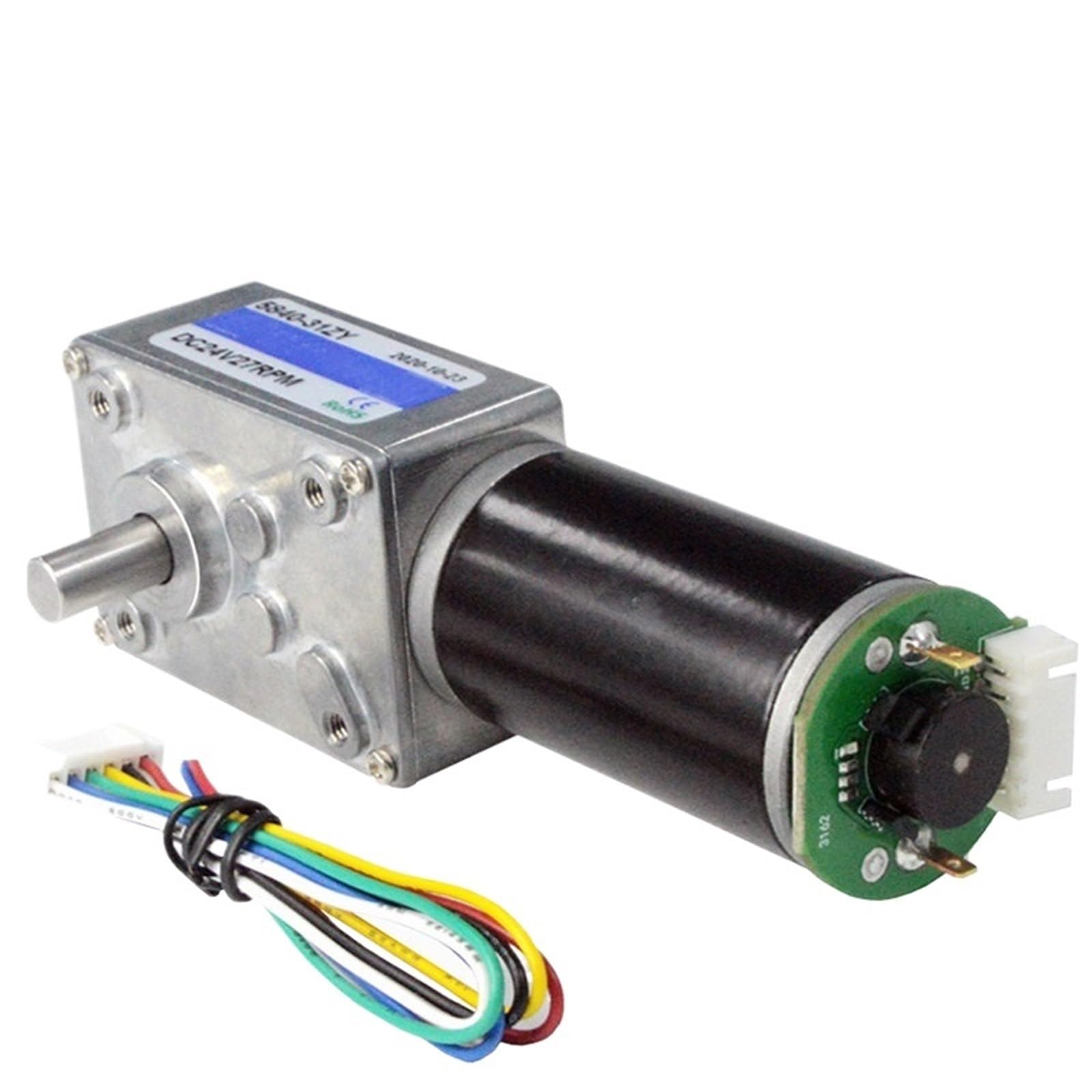 HYRBNSDLK 5840-31ZY Scroll Geared Motor 12V 24V Hanger Metal Gear Forward Reverse 1Pcs(12V,40RPM)