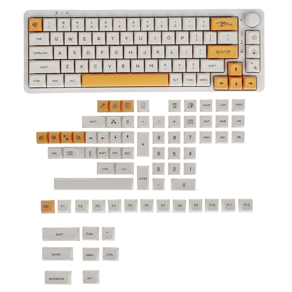 Amazon | 140キー ハニーミルク PBTキーキャップセット XDA 