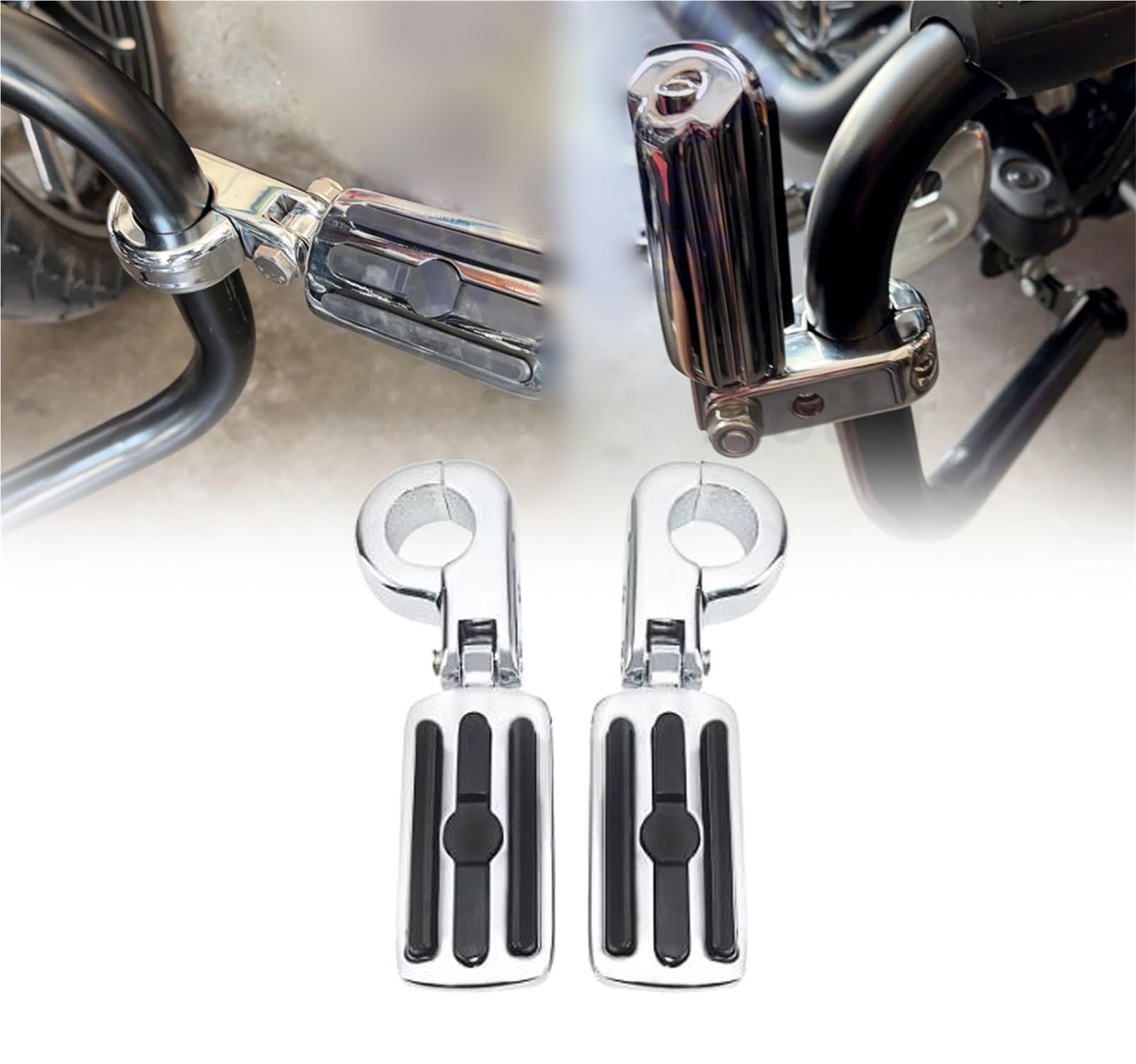 Repose-pieds de moto 32mm pour soulager les jambes sur protections de moteur