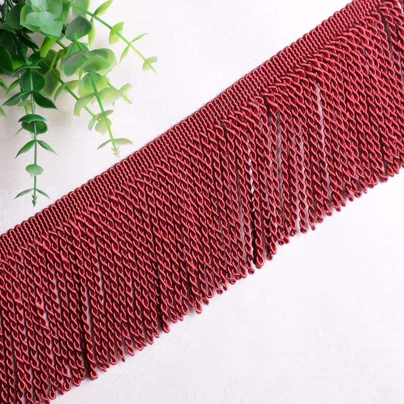 6/12 Ans/Lot Long Gold Couture à Coudre de la Frange de Franges pour Accessoires pour la Maison Fil de Rideau de Garniture décoratif Fringe