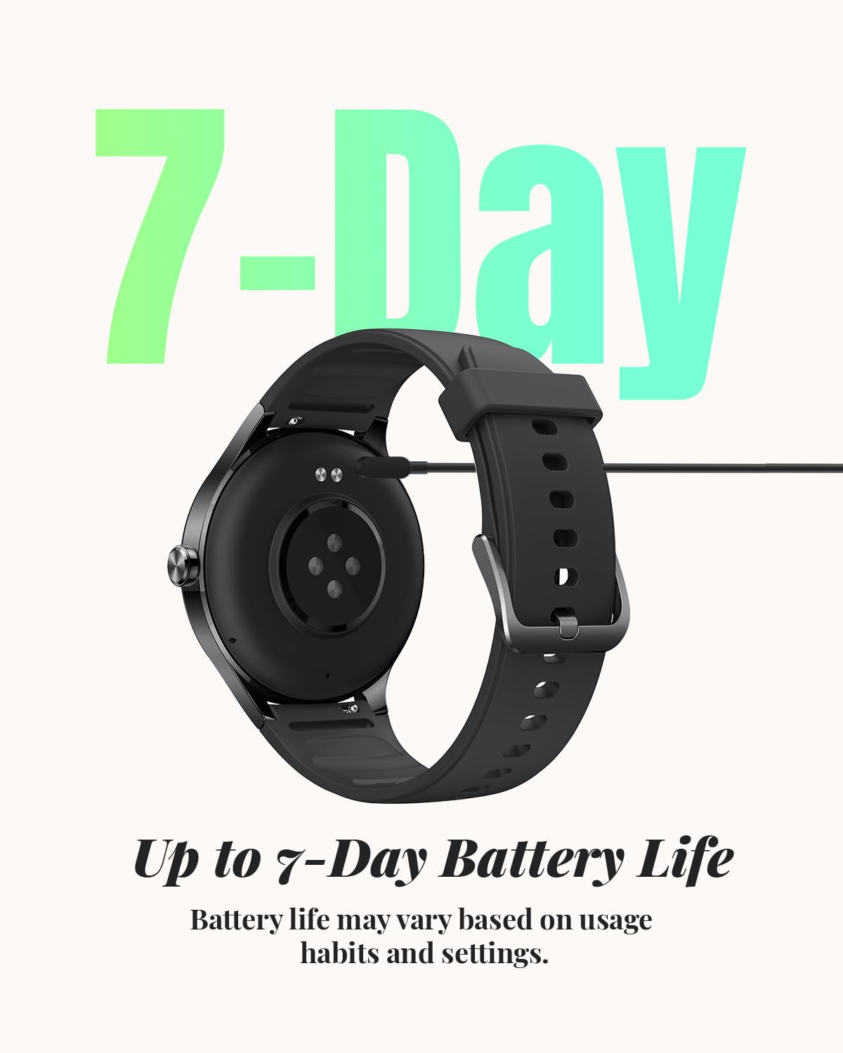 TOOBUR inteligentny zegarek dla kobiet, smartwatch kompatybilny z Androidem i iOS, odbieranie połączeń, śledzenie tętna