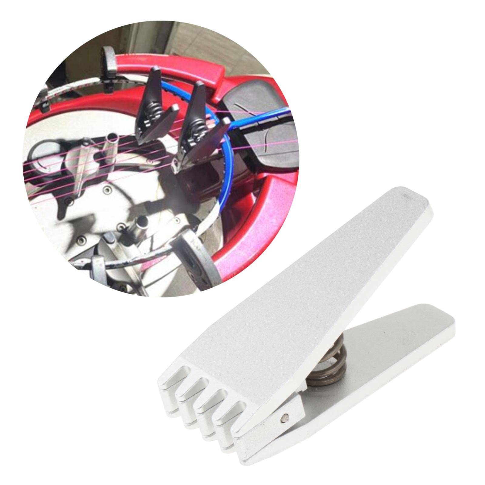 Abrazadera de encordado de arranque compacta para bádminton
