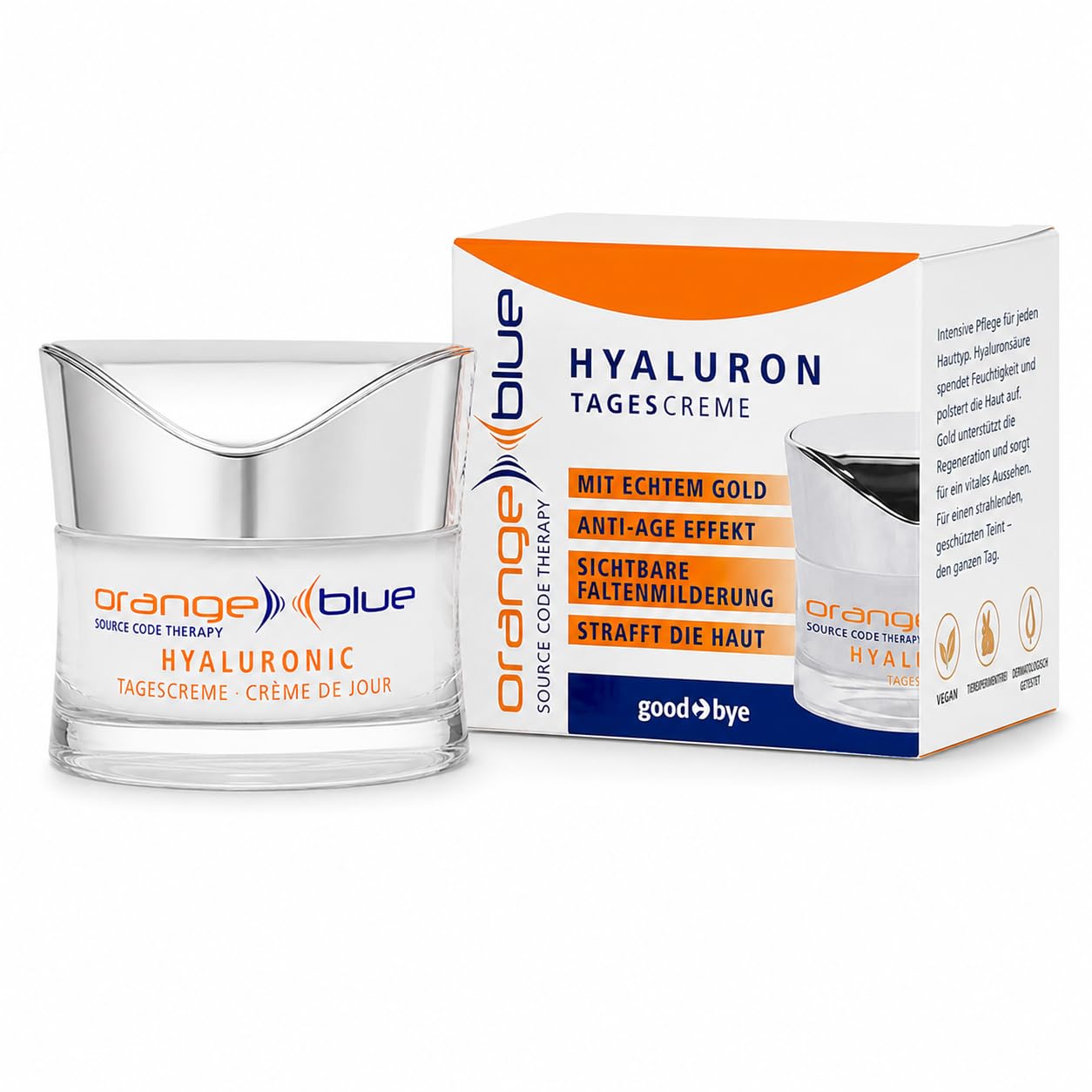 Crema de Día Antiarrugas con Oro Real y Ácido Hialurónico 50ml