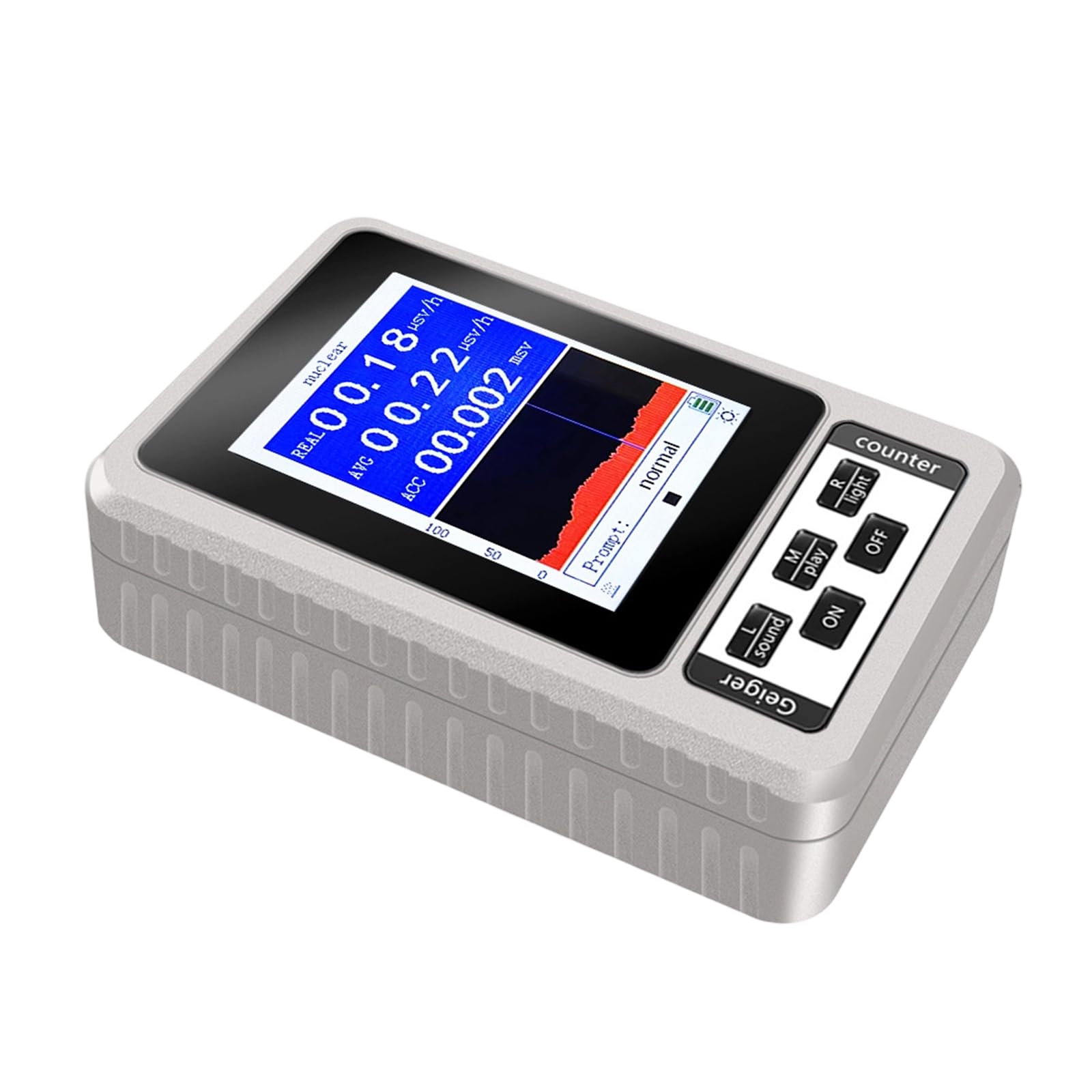 Laikoutd White Digital Electromagnetic Field Tester With Realtime Data Display And Storage Feature For Radiation In Various Environment Radiation Detector For Home