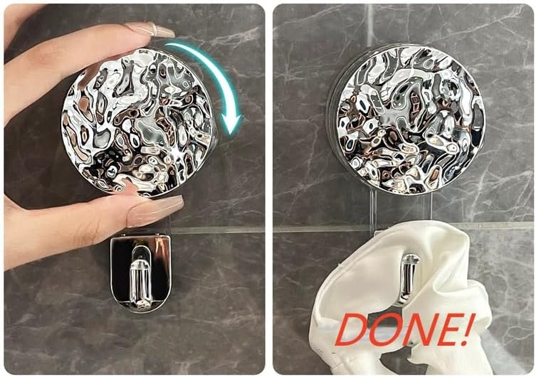 Miniatura 5 de NOMIYAFIS Organizador de ducha transparente con ventosa, organizador de ducha con percha, cesta de ducha extraíble para baño, estante de ducha de