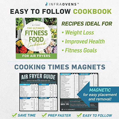Air Fryer Accessory Set with Healthy Food Recipe Book Compatible with Ninja Foodi, Bella, GoWise
