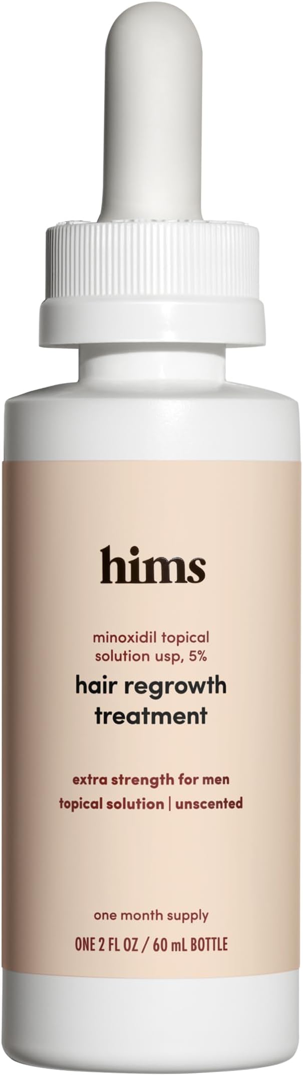 Topical Minoxidil Solution, 5% - Extra Strength Hair Growth Treatment for Men - Clinically Proven to Reduce Hair Loss in 3-6 Months - Unscented