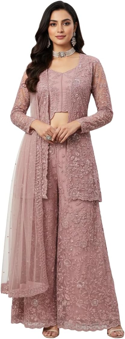 Ready to wear salwar kameez for women, Indian wedding, Embroidered, Ethnic Pakistani, Eid suit R-5945