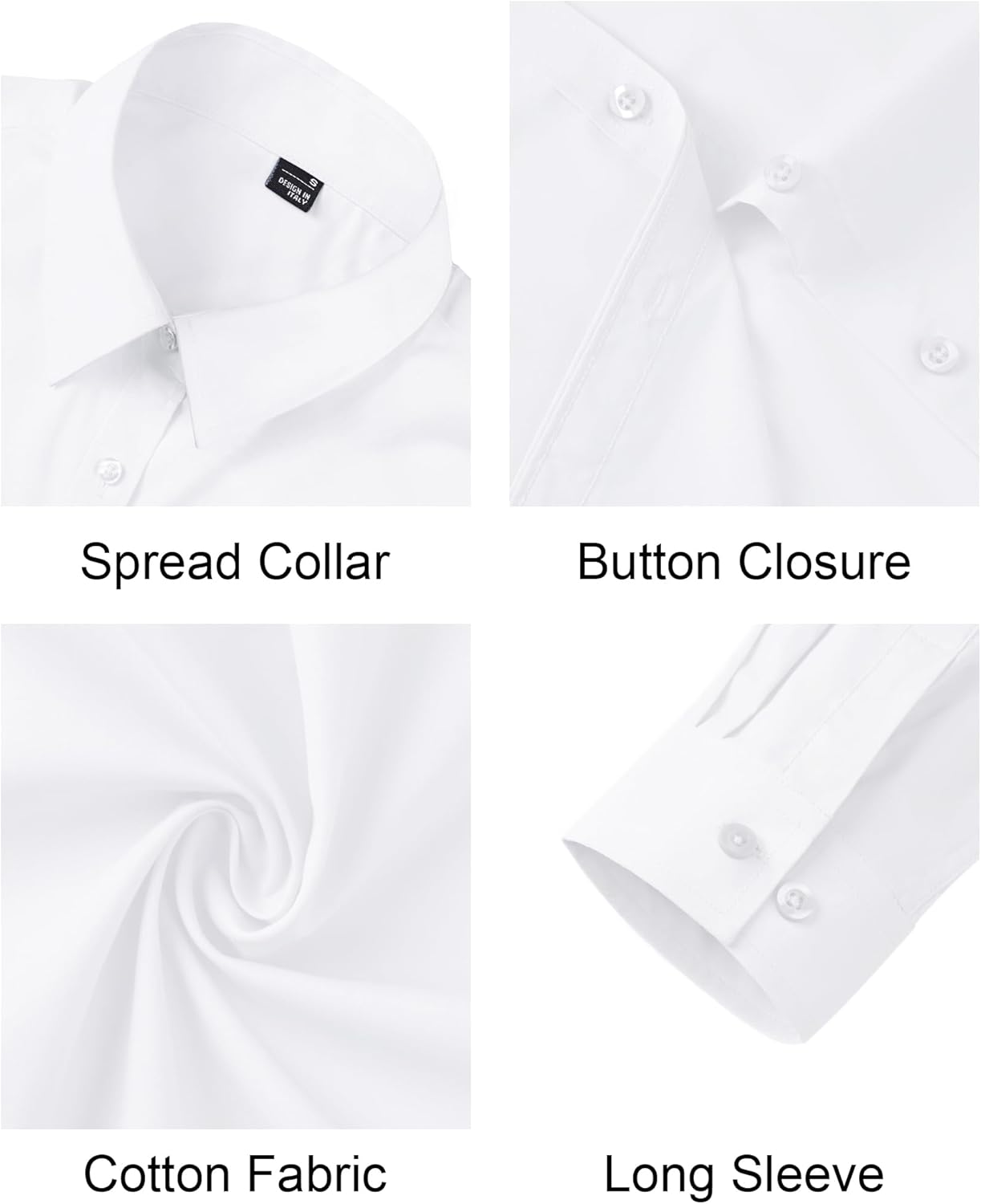 J.VER Button Down Shirts for Women Stretch Collared Cotton Long Sleeve Dress Shirt Business Casual Blouse for Work - Image 5