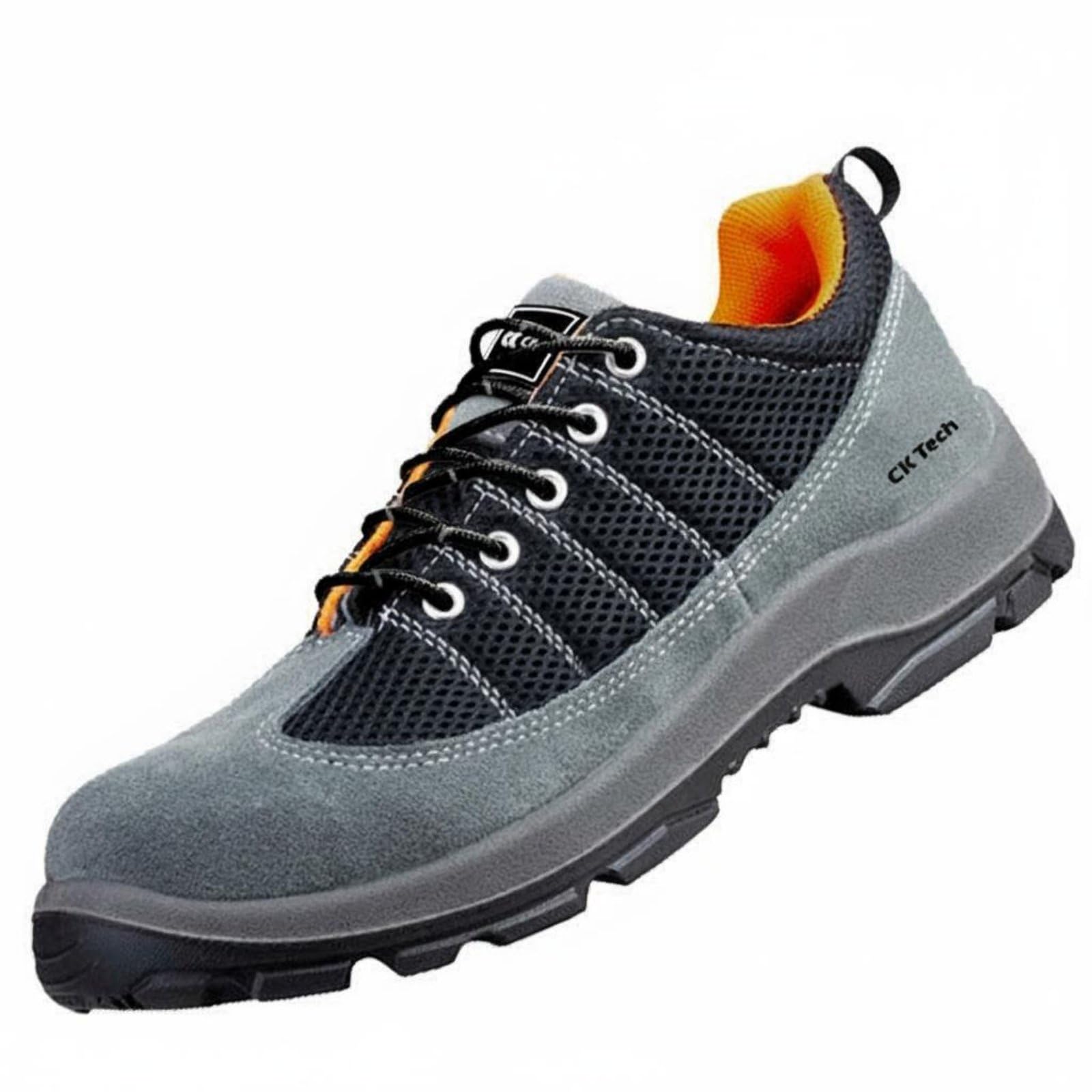 HEAVENGLOW Wear-Resistant Steel Toe Work Shoes Breathable Puncture Proof Work Sneakers for Construction Workers, Factories, Workshops, 37-picture-2