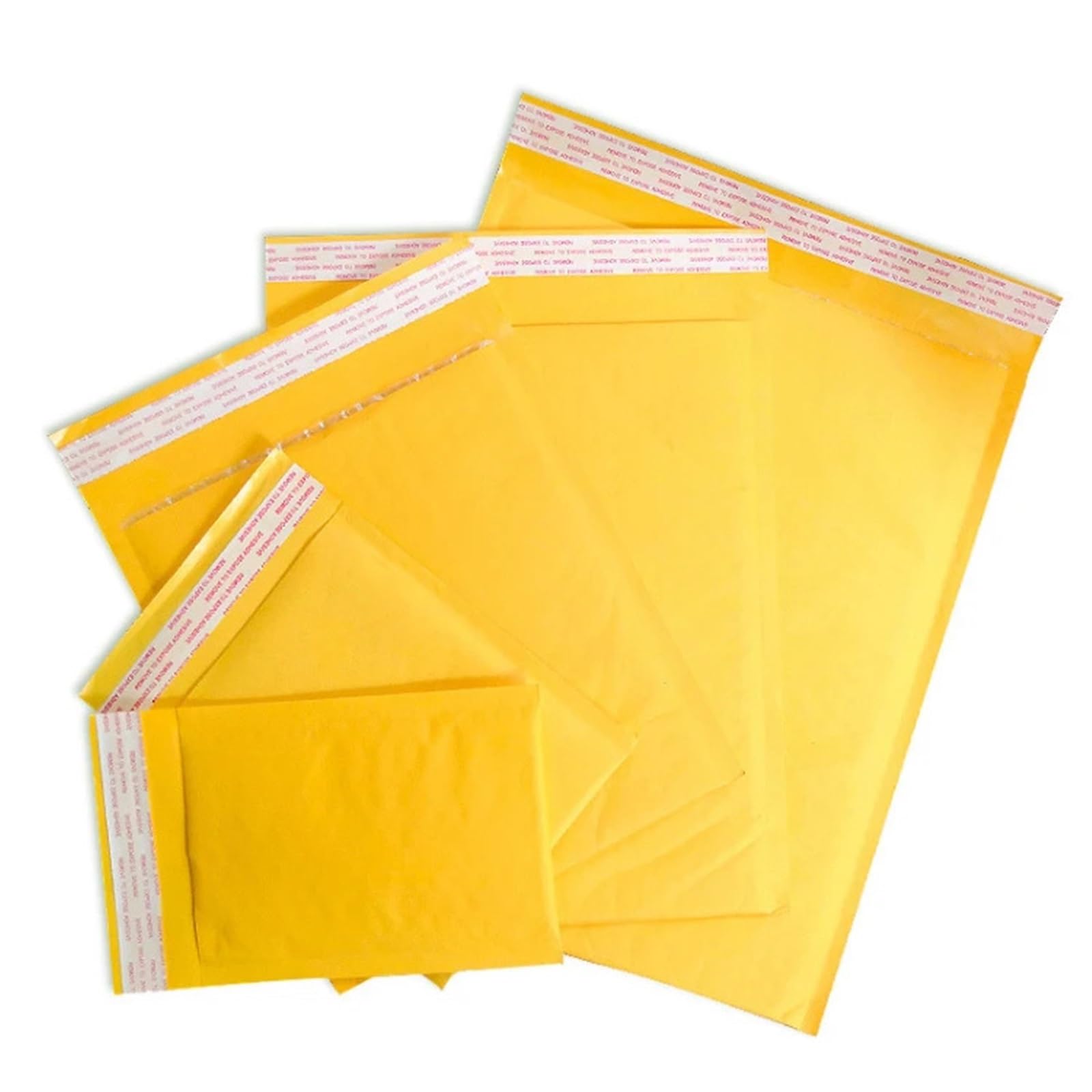Luftpolsterumschläge 10 Stück gelbe Luftpolsterumschläge aus Kraftpapier, Verschiedene Spezifikationen, Versandtaschen, gepolsterter Versandumschlag mit Luftpolsterversandtasche(25 * 30cm)