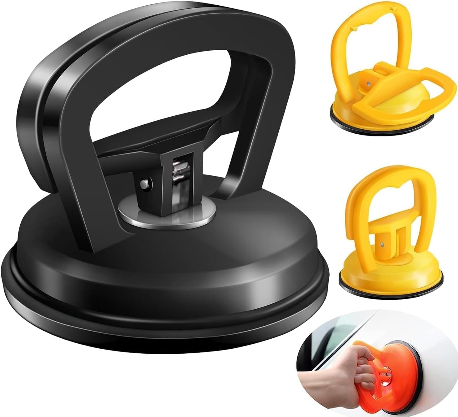 Dent Puller,Car Dent Puller,Suction Cup Dent Puller Handle Lifter,Powerful Car Dent Remover,Dent Removal Kit and Dent Repair Puller for Car Dent Repair,Screen,Glass,Tiles (3Pack)