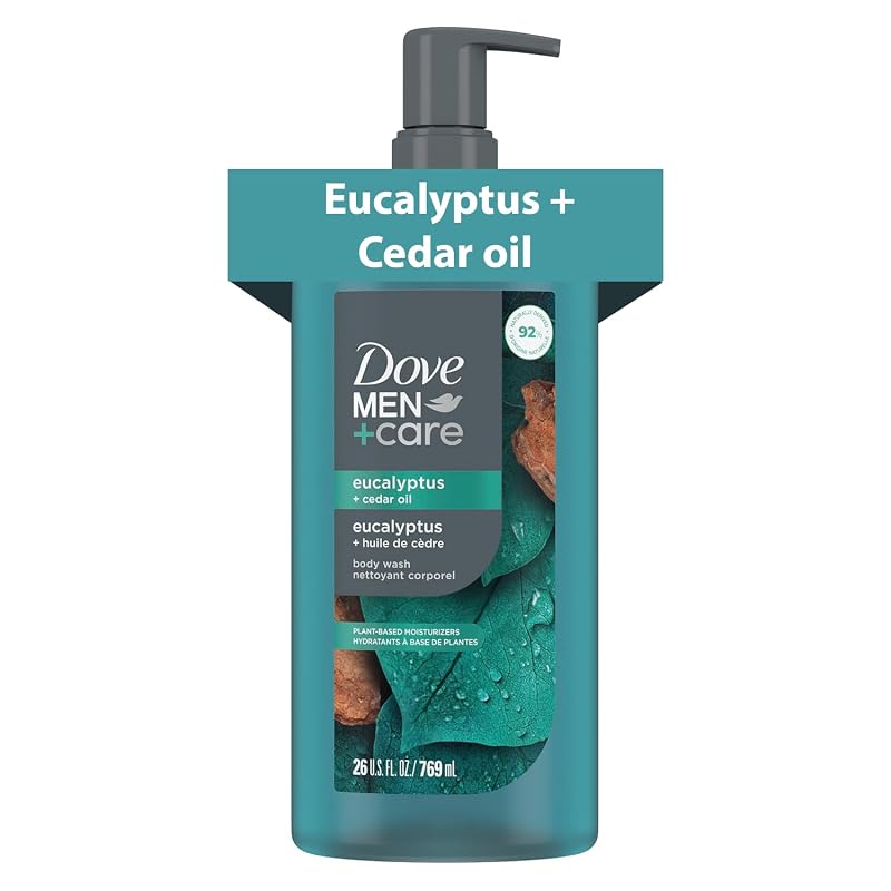DOVE MEN + CARE Sabonete líquido corporal Eucalipto + Óleo de Cedro, 770 mL