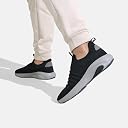 Neeman's Unisex Begin Walk ‘Breeze’ Slip Ons Shoes | Breathable Knit Upper with Cushioned Insole & Supportive Midsole for Everyday Comfort | Black/Grey UK5 gallery image