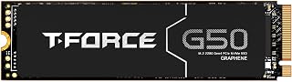 TEAMGROUP T-Force G50 2TB PCIe Gen4x4 NVMe M.2 2280 Gaming SSD, Up to 5000 MB/s, 3D TLC NAND, SLC Cache, Graphene Heat Spreader, PS5 Compatible, Internal Solid State Drive TM8FFE002T0C134 (OEM New)