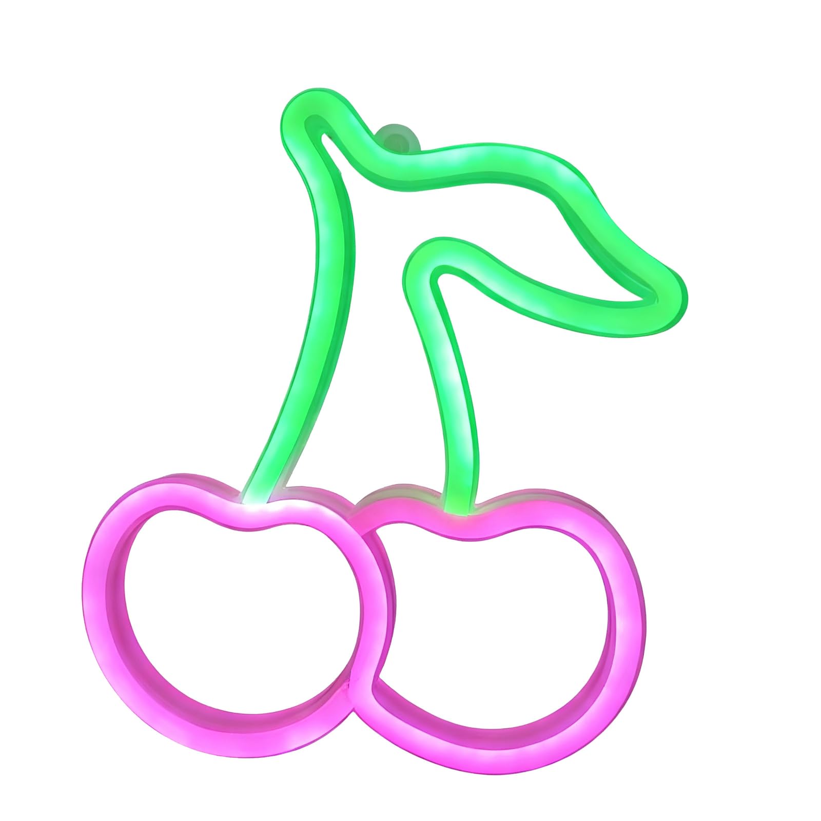 Zanthicia Unique Cherry Neon Light Room Decor Y2k Bright Pink Enriches Dorm Decor Experience Neon Signs For Wall Is, Rose Red
