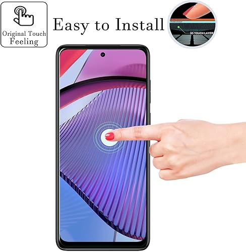 Miniatura 4 de SALMERB Protectores de pantalla para Motorola Moto G 5G 2023 (paquete de 3), película de vidrio templado 9H para Motorola Moto G 5G 2023 Protectores