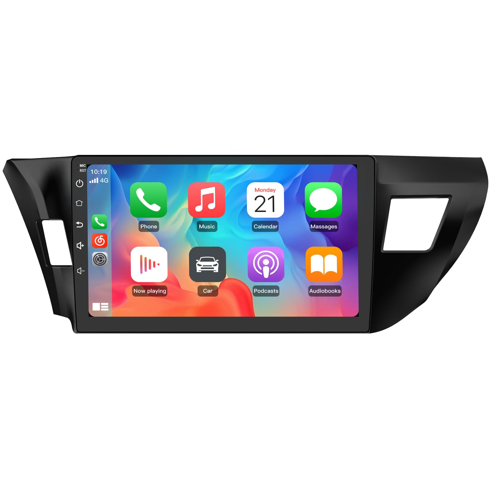 Junsun Car Radio for Toyota Corolla 2014-2016, Built-in Carplay/Android Auto, 2G RAM, 32G ROM, WiFi, GPS Navigation, Bluetooth, Steering Wheel Control