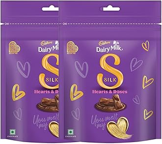Cadbury Dairy Milk Silk Home Treats Valentine's Gift Pack Chocolate Bar, 135 g (Pack of 2)