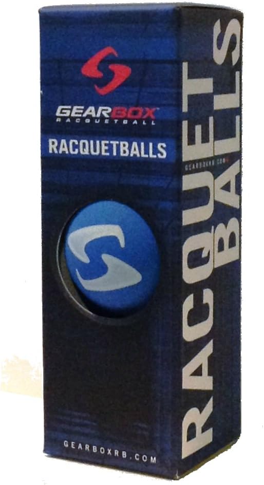 Gearbox Electric Blue Racquetballs 3 Ball Pack