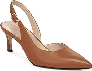 Womens Slingback Heels Low Kitten Pumps Pointed Toe Stiletto Elegant Office Dress Shoes - Buy now
