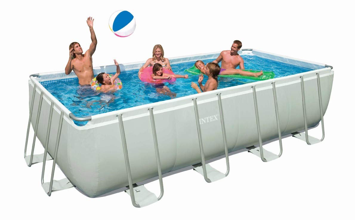 IntexPool Ultra Rectangular Frame with Sand Filter, Double Ladder, I.1 fabric base liner 549x274