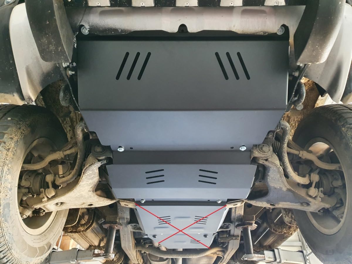 Protezione motore e radiatore in metallo compatibile con Mitsubishi L 200