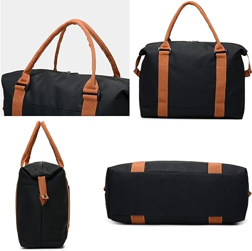 Miniatura 5 de Bolsas de viaje para mujer, bolsa de viaje de fin de semana para mujer, bolsa de gimnasio deportiva, bolsa de lona de entrenamiento, bolsa de hombro