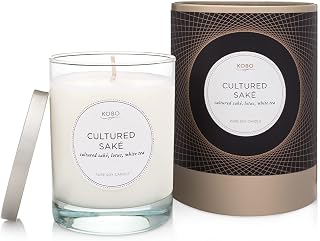 KOBO Cultured Sake Pure Soy Candle & Gute Bag (2 Piece Bundle)