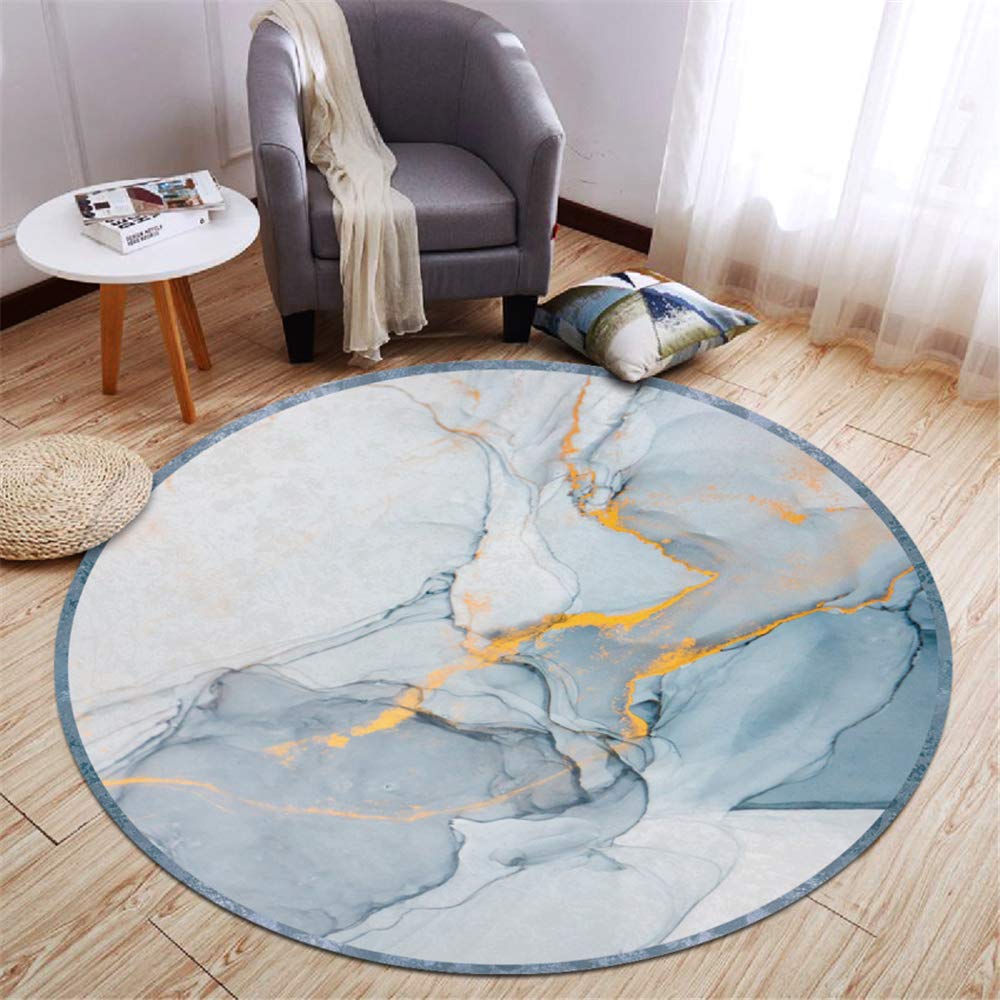 Tapis De Nordique Rond Léger, Tapis De Sol Épais Antidérapant Lavable en Machine, Adapté À La Table Basse De Bureau, Salle D'Étude, Salon, Chambre À Coucher, Tapis De Sol