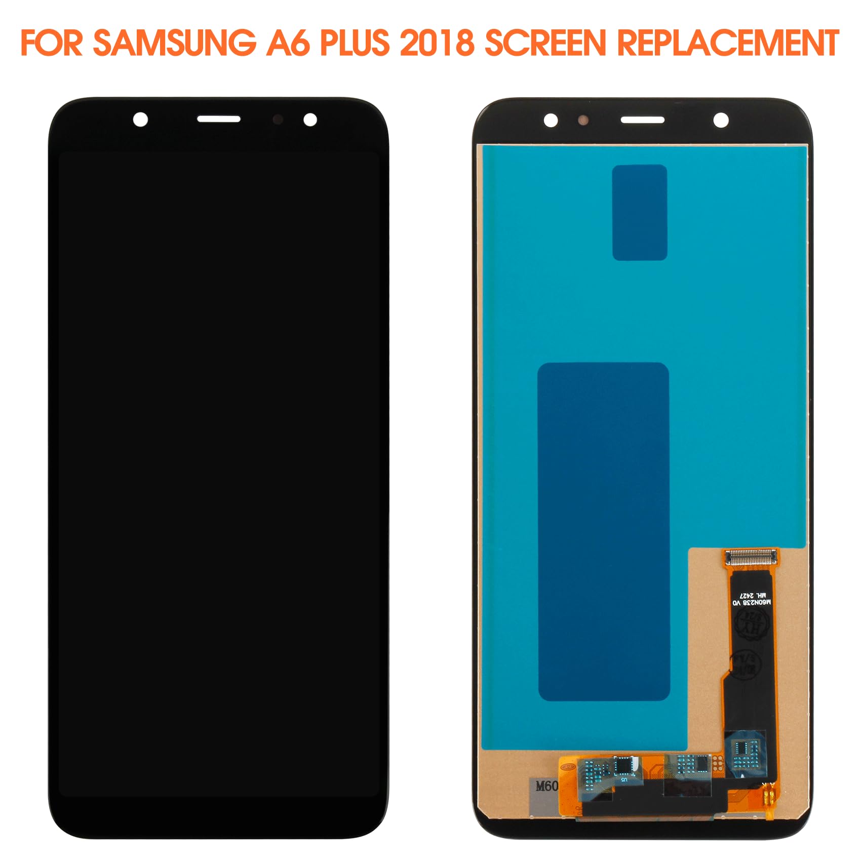 Pantalla LCD para Samsung Galaxy A6 Plus 2018 A605 A605F A605FN SM-A605FN/DS A605G/DS A605GN/DS A605K Display LCD Pantalla Reemplazo Pantalla Táctil Digitalizador Asamblea con Reparación Kit Negro
