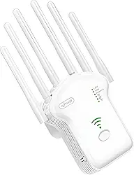 Repetidor WiFi de Alta Potência MY7254 – Amplificador e Extensor de Sinal Wireless com 6 Antenas para Maior Cobertura e Estabilidade