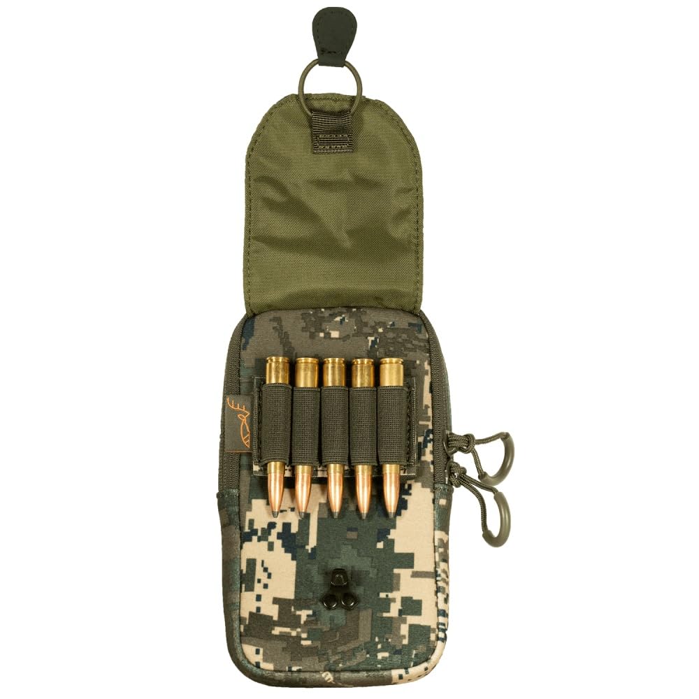 Multi-Tasche (Optimax 2S) für Fernglastasche, Bino Harness - Universaltasche, Handytasche für die Jagd und Pirsch, geräuschlos, getarnt, Camo, Molle, modular