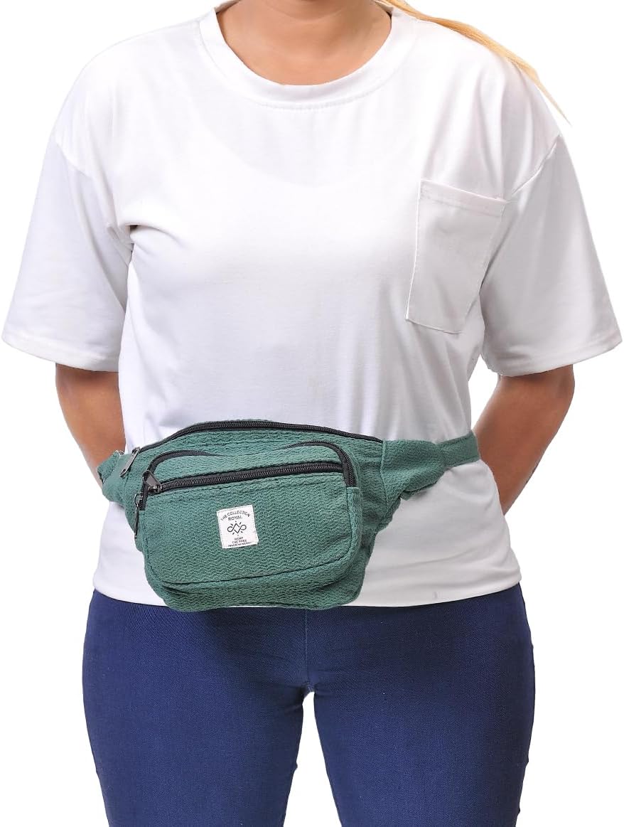Himalayan Hemp and Cotton Fanny Pack, Eco-friendly, Fanny Packs Boho, Hippie Fanny Pack, Waist Belt, Travel Utility Belt