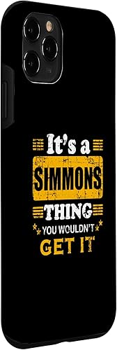 Miniatura 3 de Funda para iPhone 11 Pro con el nombre de familia It's a Simmons Thing You Wouldn't Get It Nice
