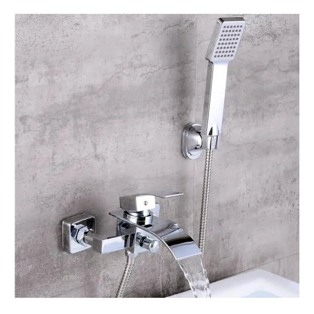 Bathtub Faucets Chrome Brass Shower Set Wall Mounted for Bathroom XT356(A)