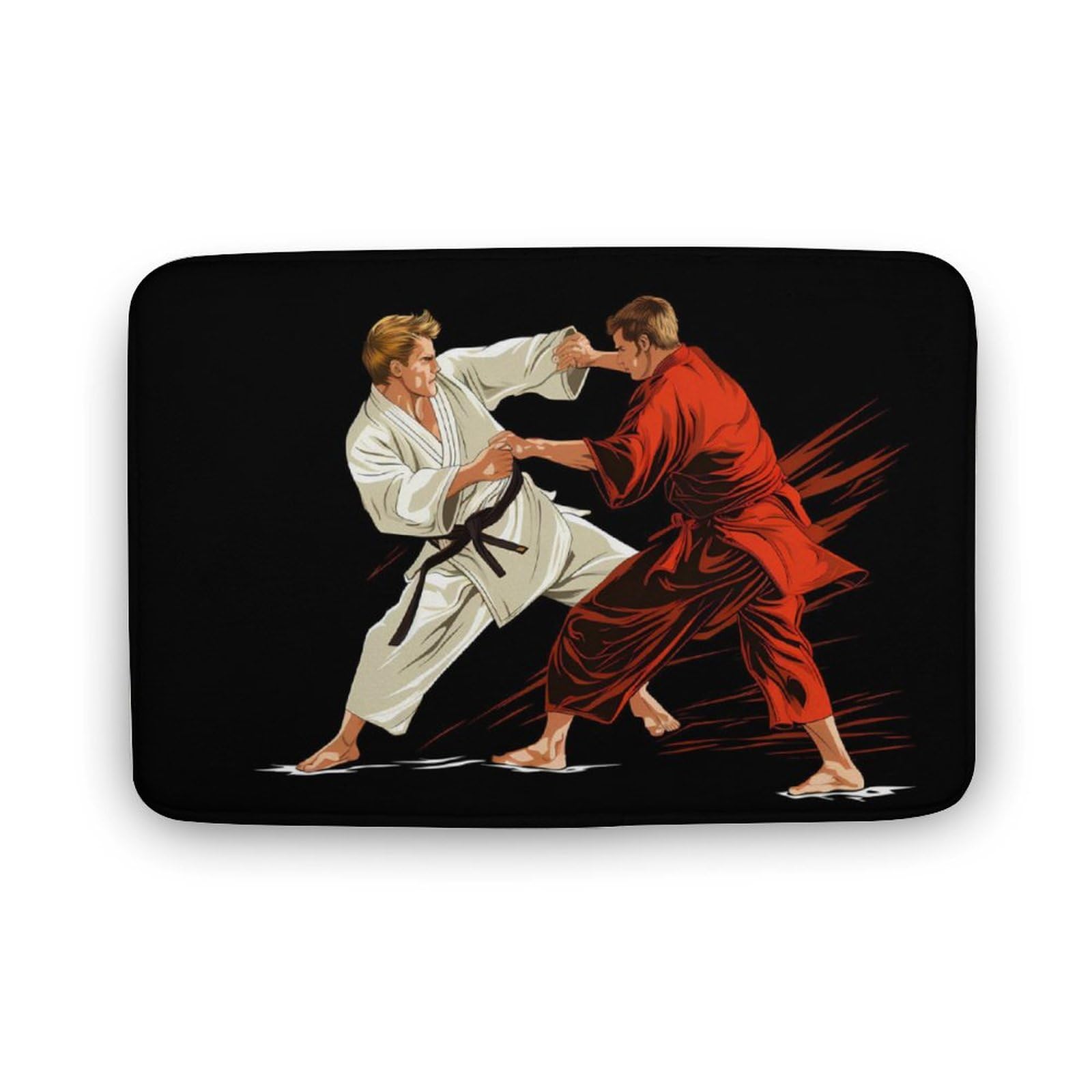 Japanese Judo Coral Velvet Rugs Non-Slip Bathroom Rugs Soft Kitchen Rug Floor Carpet for Home Decor 15.7