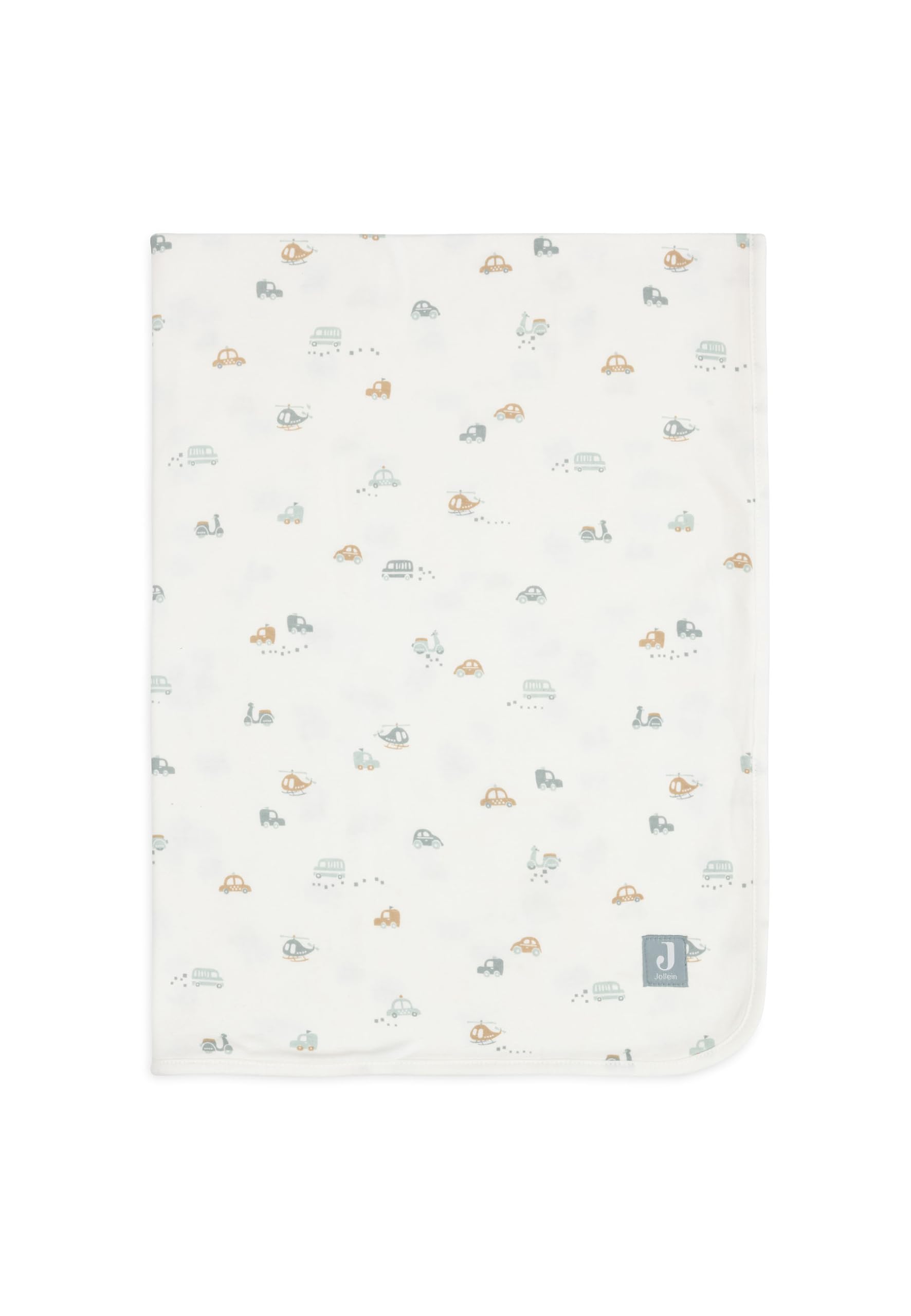 Jollein Couverture pour bébé en jersey - On The Go - 75 x 100 cm - 100% coton - Pour berceau de bébé - 1.0 TOG - Certifié Oeko-​Tex - Jersey doux