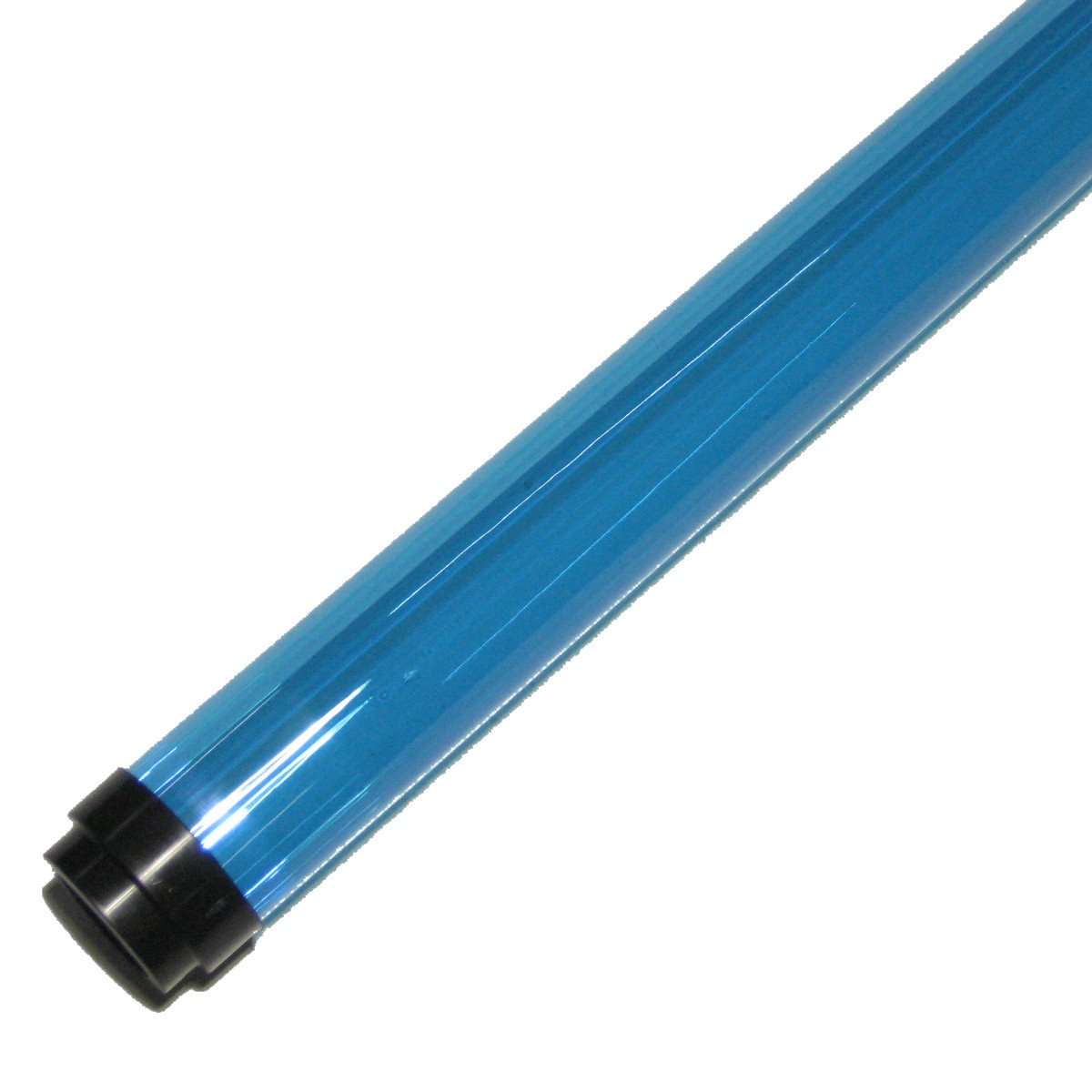 Generic T12 Light Blue 48 Inch/4 Foot Fluorescent Safety Sleeve, Tube Guard, Light Diffuser, with 2 End Caps 1.625"" Diameter F40T12 - Polycarbonate (Sky Blue, 1 Each), CL-FSG-T12-4-BLU